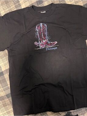 Durango Black T-Shirt with Multicolor Desert Heat Tag